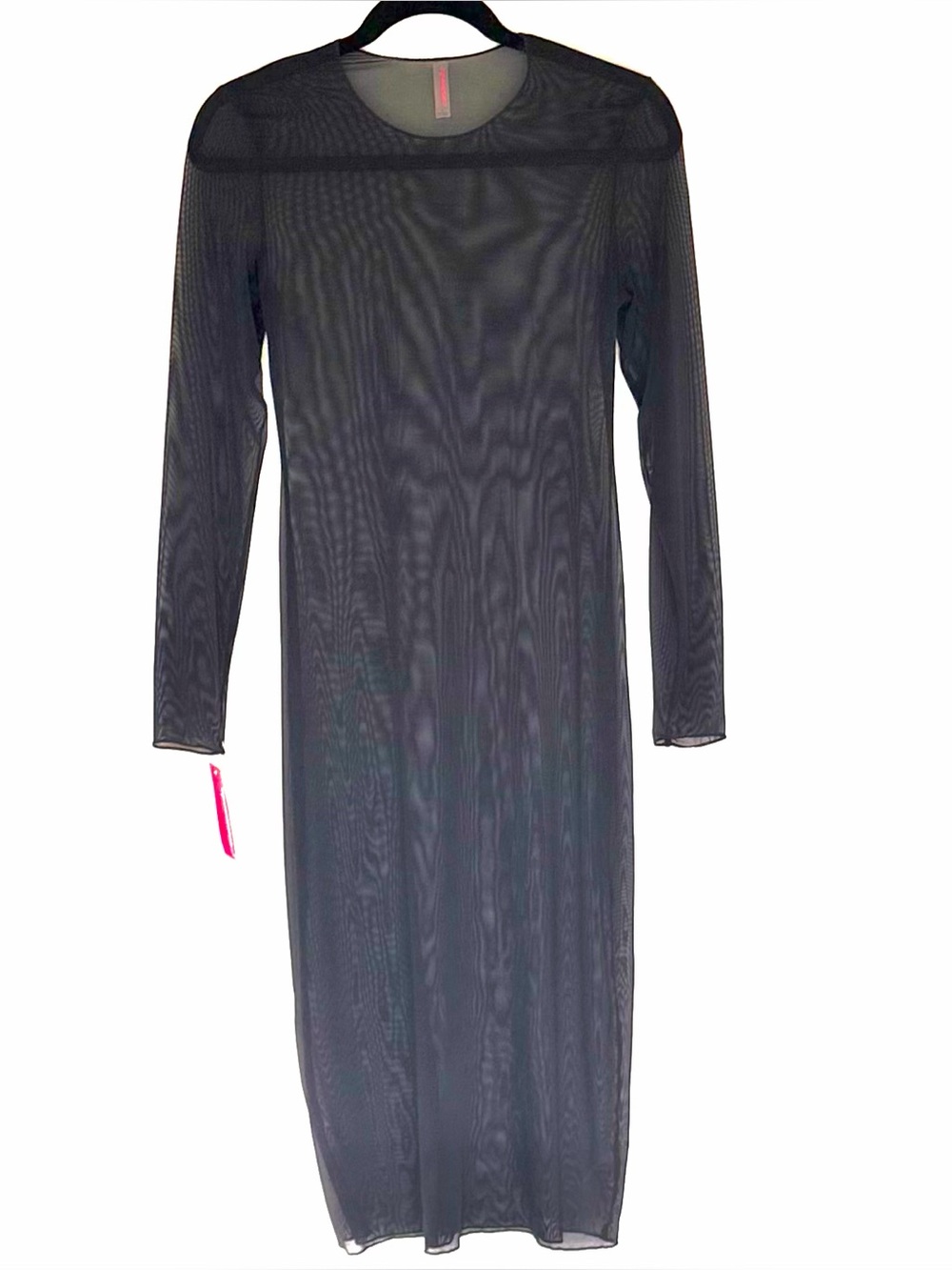 Commando Chic Mesh Long Sleeve Midi Dress - S
